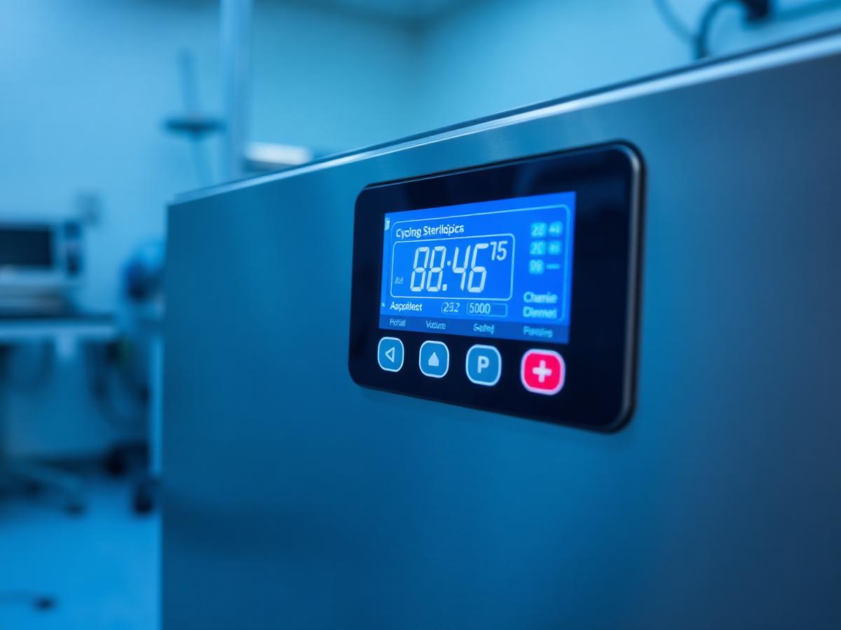 Técnico da BF Hospitalar realizando calibração de equipamento em bancada técnica