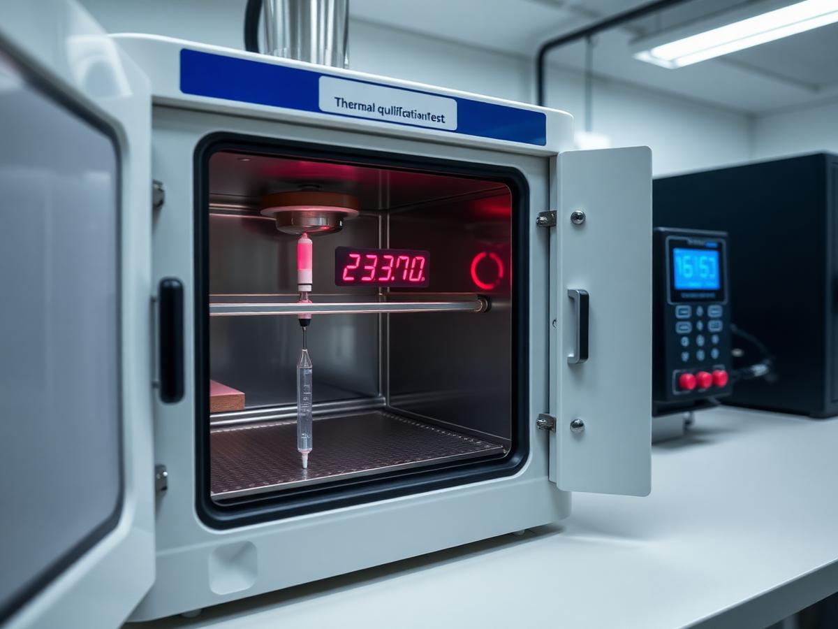 Técnico da BF Hospitalar realizando qualificação térmica de equipamento